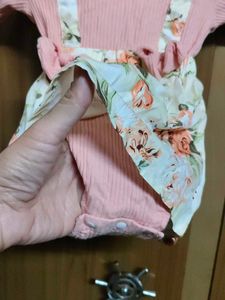 Floral Baby Outfit with Headband