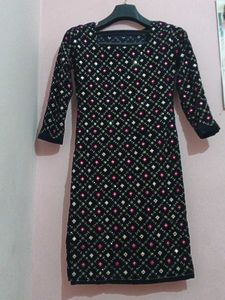 Black Embellished Kurti