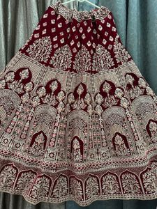 Elegant Red Bridal Lehenga Choli