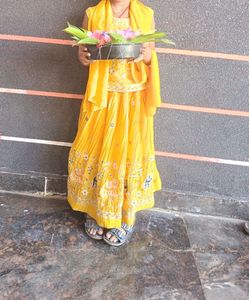 Vibrant Yellow Lehenga Choli Set