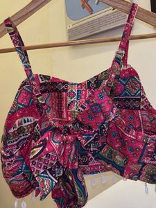 Boho Patchwork Crop Top