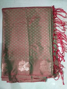 Double Shade copper saree (rare Collection )
