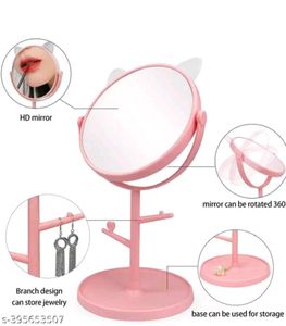 Cute Pink Cat Ear Makeup Mirror