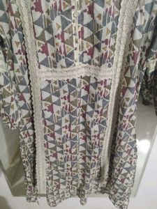 Abstract Printed Cotton Kurti