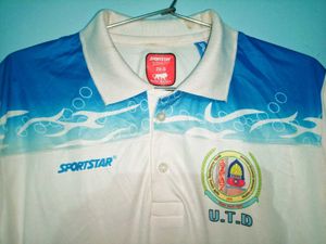 SHORTS FREE!!! White Polo T Shirt Sports