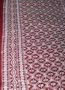 Maroon &amp; White Ethnic Kurta Set