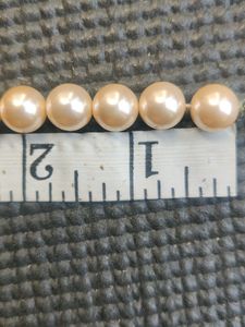 43 Large Creamy Pearls + Earring Set