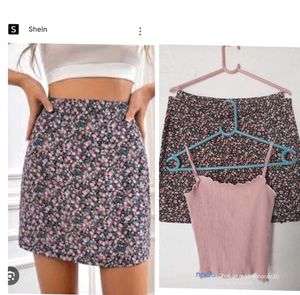 Floral Mini Skirt