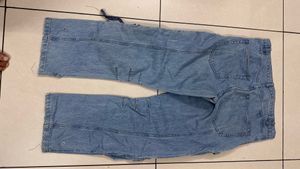 Baggy Blue Cargo Jeans