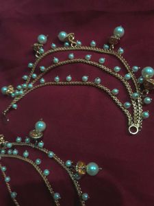 Pearl Bahubali Gold Ear Chain