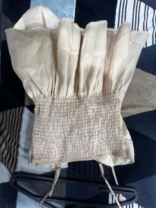 Shimmer Chain Detail Wrap Top