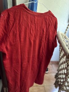 Men's Red Graphic T-Shirt