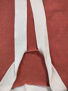 Stylish Contrast Trim Knit Top