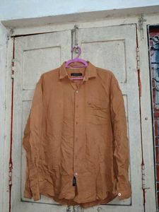 Men's Orange Long Sleeve Shirt