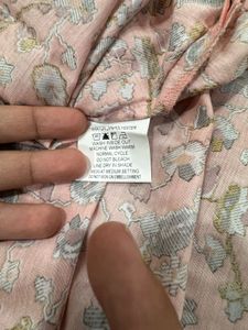 ✨ Elegant Pastel Printed Kurta – XL Size ✨