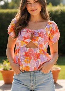 Cutout TieFront Top(women’s