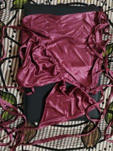Satin Bikini Set
