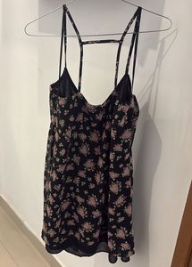 Floral Print Spaghetti Strap Dress