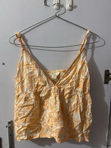 Flowy Tropical Print Camisole Top