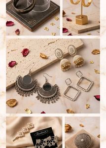 Elegant Women's Gold-Tone Jewelry Set