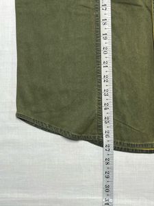 Olive Military Shirt | Gold Lion Print | Only 1