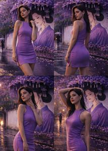 Lavender Mini Dress || Japanese preference ✨
