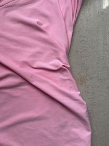 Elegant Pink Ruched Maxi Dress
