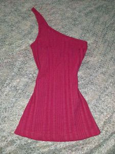 Ribbed One-Shoulder Tank Top