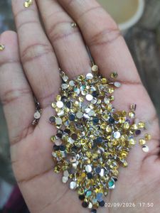 500 gram golden Rhinestone stone