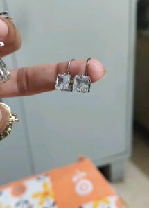 Sparkling Square Cut Earrings