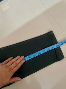 Dark Green ankle Fit Pants for men