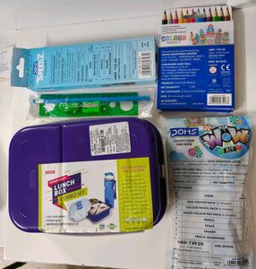 DOMS Stationery Set &amp; Lunch Box Combo