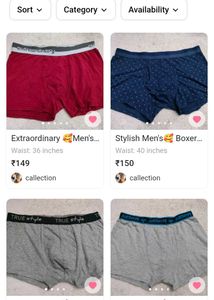 mix size Men's Boxer Briefs combo