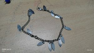 Silver Leaf Charm Bracelet jwellery korean style