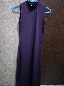 Beautiful Purple Color Dress With Knee Length