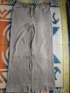 Vintage Grey Wide Leg Jeans
