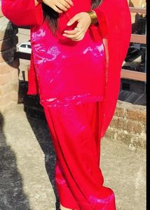 Farshi Shalwar Magenta pink color