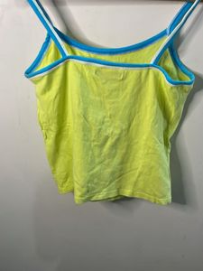 Neon Yellow Spaghetti Strap Tank Top