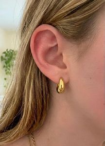 Elegant Drop Hoop Earrings