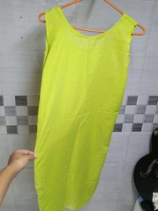 Lime Green Embroidered Kurta