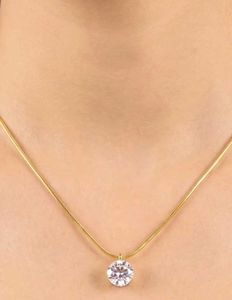 Elegant Solitaire Diamond Necklace