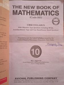 ML Aggarwal Mathematics Class 10 Book