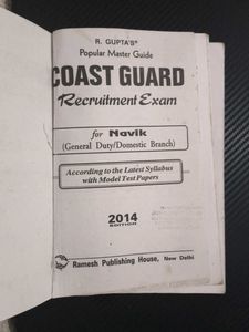 Coast Guard NAVIK Recruitment Exam Book