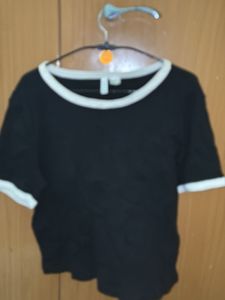 Black Ringer Tee