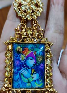 Beautiful Traditional Radha Krishna Dangle Earring
