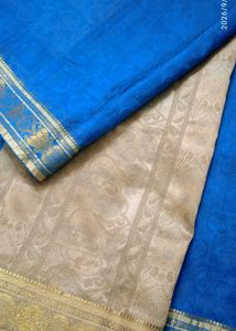 Kanjivaram Brocade Silk Saree with Gold Border