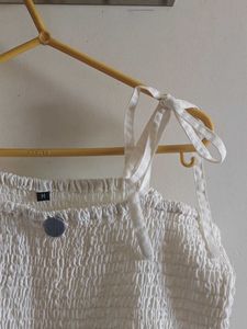 Chic White Smocked Sundress