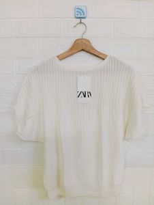 White Knit Top - New with Tag