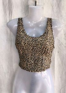 Leopard Print Crop Top