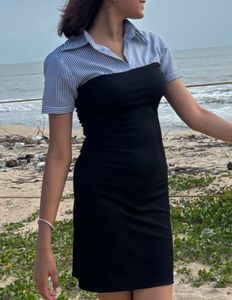 Striped Shirt Dress
